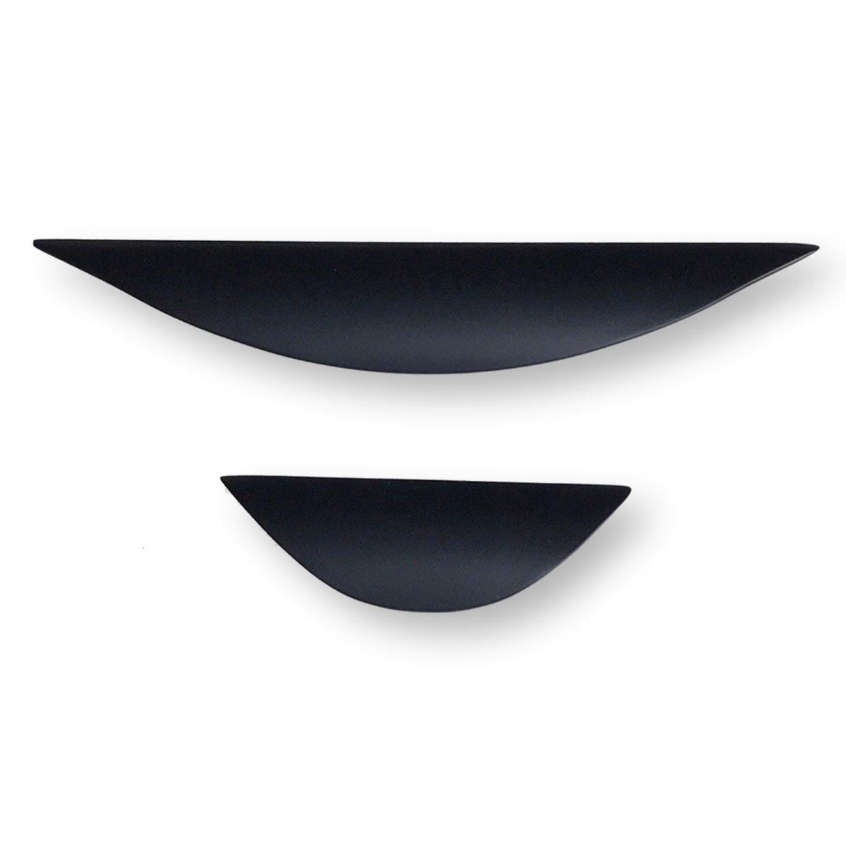 Luna Matte Black Drawer Pull - Cabinet Handle - Forge Hardware Studio