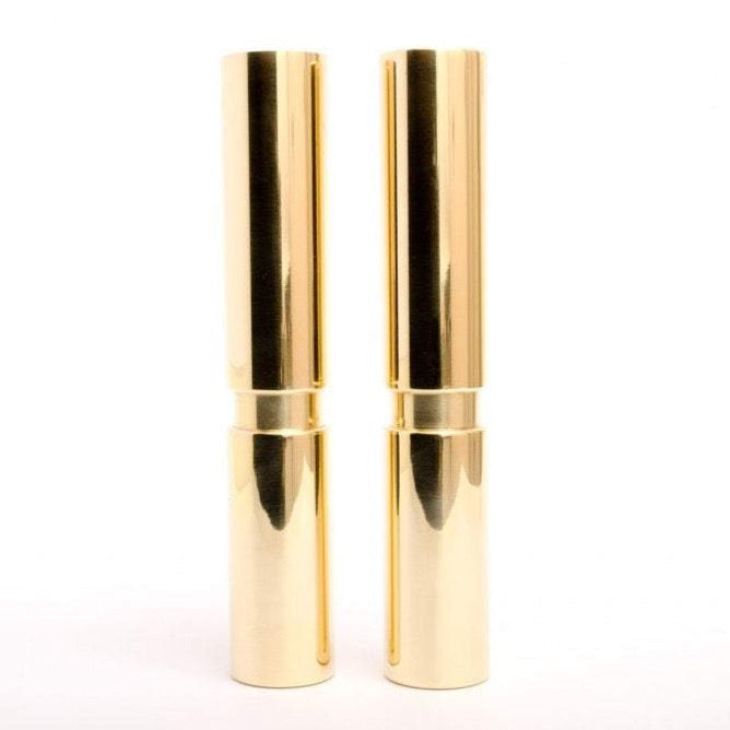 Set of 2- Mid-century Modern Furniture Legs Replacement Legs in Polished Brass - Brass Cabinet Hardware 