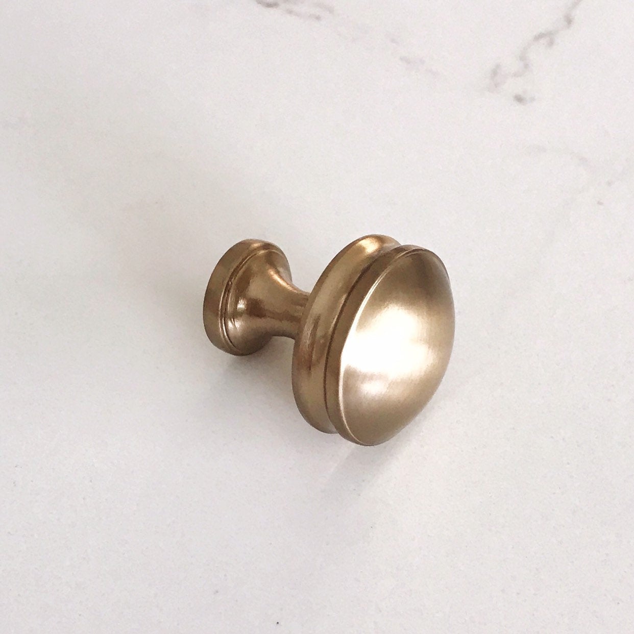 Champagne Bronze "Mist" Drawer Pulls and Knob - Brass Cabinet Hardware 