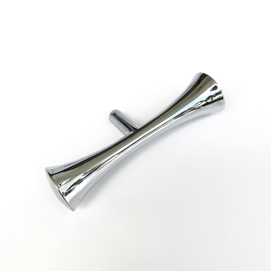 Mid-Century "MCM 01" Modern Knob - Polished Chrome Cabinet Pull - Brass Cabinet Hardware 