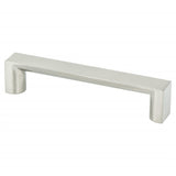 Brushed Nickel "Tila" Wide Drawer Pulls and Knob - Brass Cabinet Hardware 