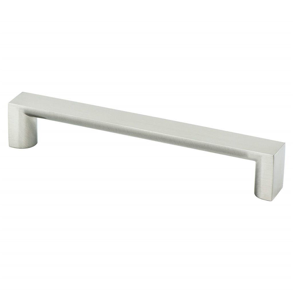 Brushed Nickel "Tila" Wide Drawer Pulls and Knob - Brass Cabinet Hardware 