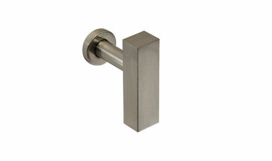 European T-Bar Brushed Nickel Cabinet Knob - Brass Cabinet Hardware 