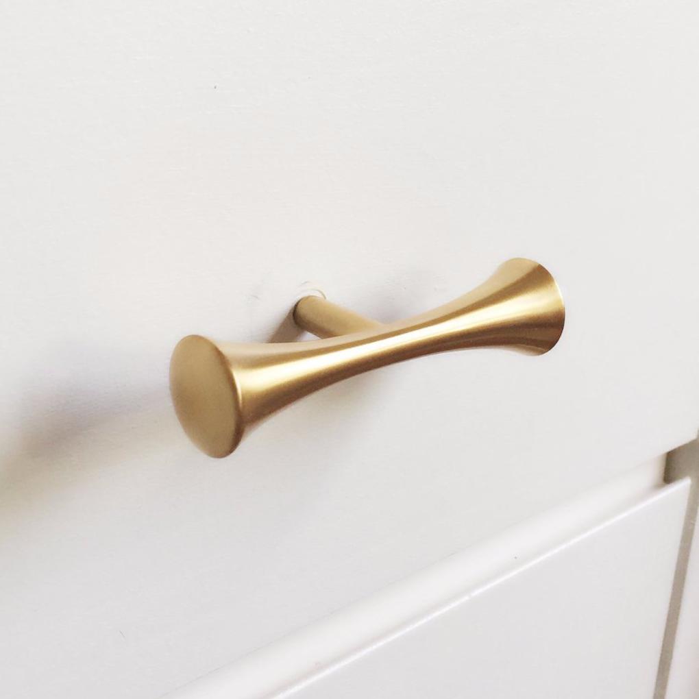 Brass Mid-Century Drawer Pull - Brass Cabinet Hardware 