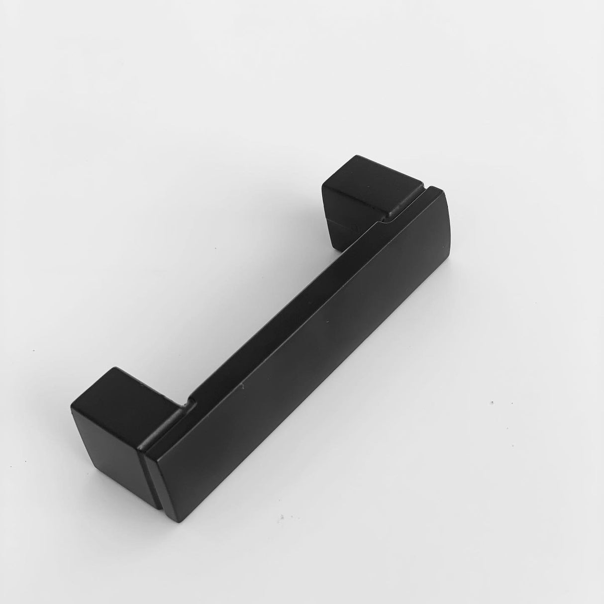 Modern Matte Black "Beam" Drawer Handles and Cabinet Knob - Forge Hardware Studio