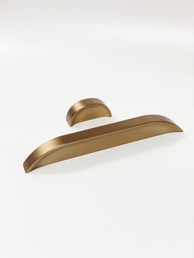 Mondrian Champagne Bronze Drawer Pulls - Cabinet Hardware - Forge Hardware Studio