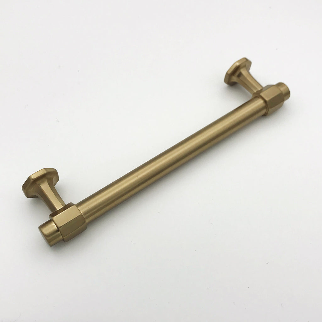 Octagon Champagne Bronze Knob and Drawer Pulls - Brass Cabinet Hardware 
