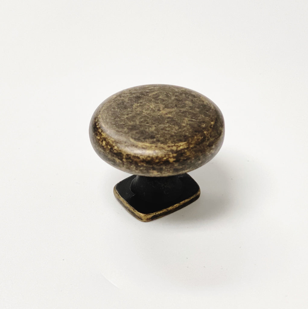Distressed Bronze “Foundry” Drawer Pulls and Cabinet Knob - Cabinet Hardware - Forge Hardware Studio
