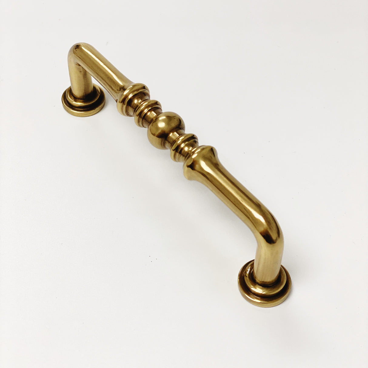 French Brass "Heritage" Cabinet Drawer Pull - Kitchen Drawer Handle - Forge Hardware Studio