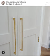 Unlacquered Brass"Luxe" Cabinet Knobs and Drawer Pulls - Forge Hardware Studio