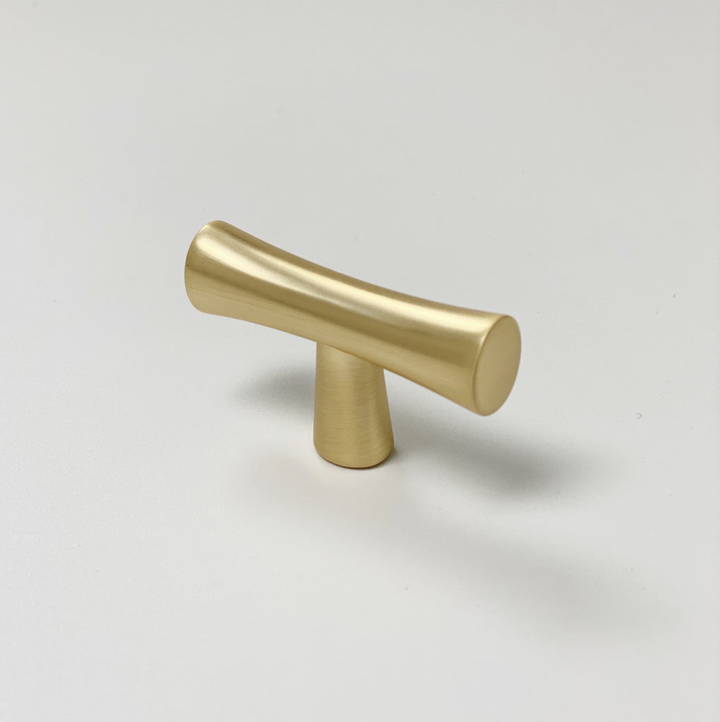 Satin Gold "Century" Cabinet Knobs and Drawer Pulls - Forge Hardware Studio