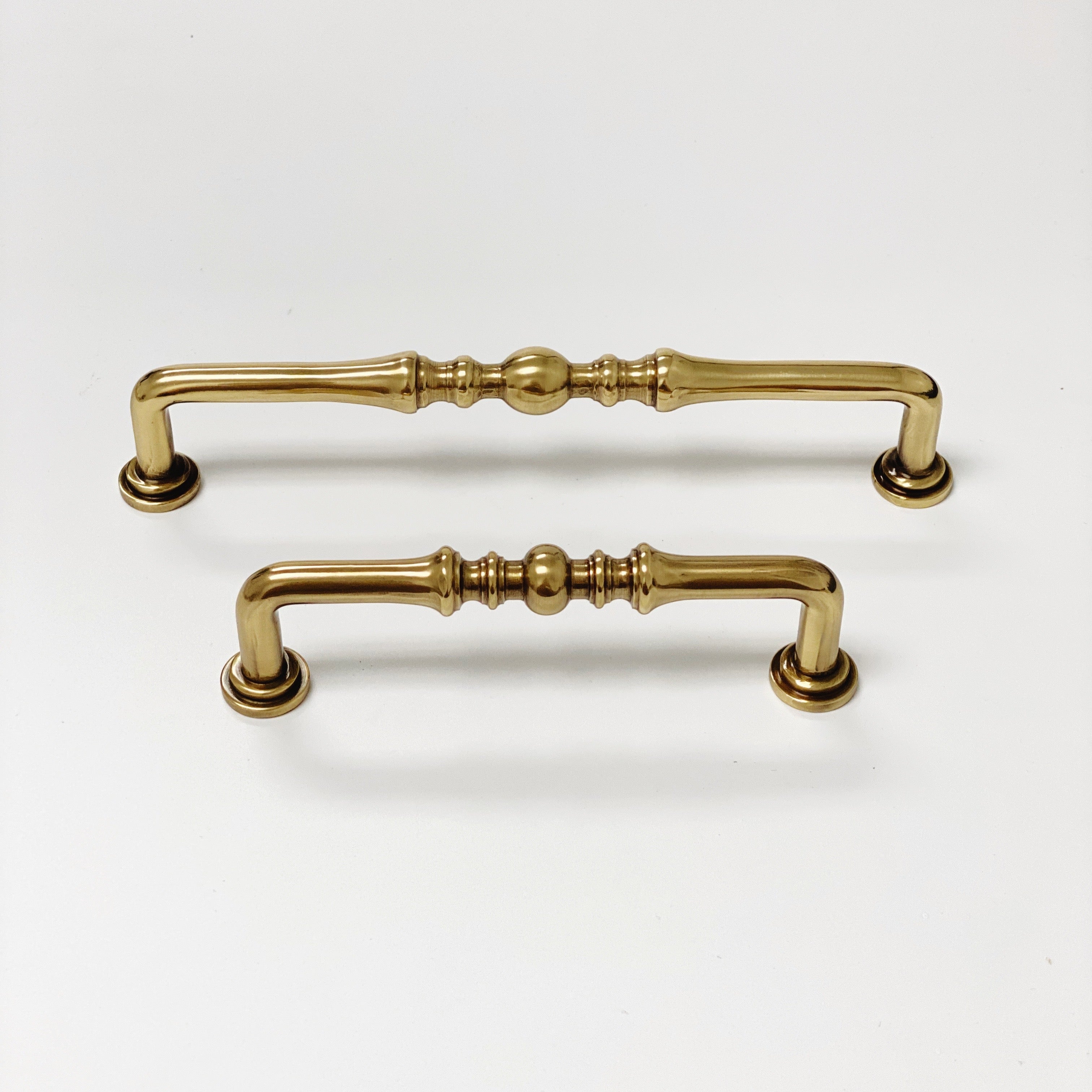 French Brass Heritage Cabinet Drawer Pull - Kitchen Drawer Handle