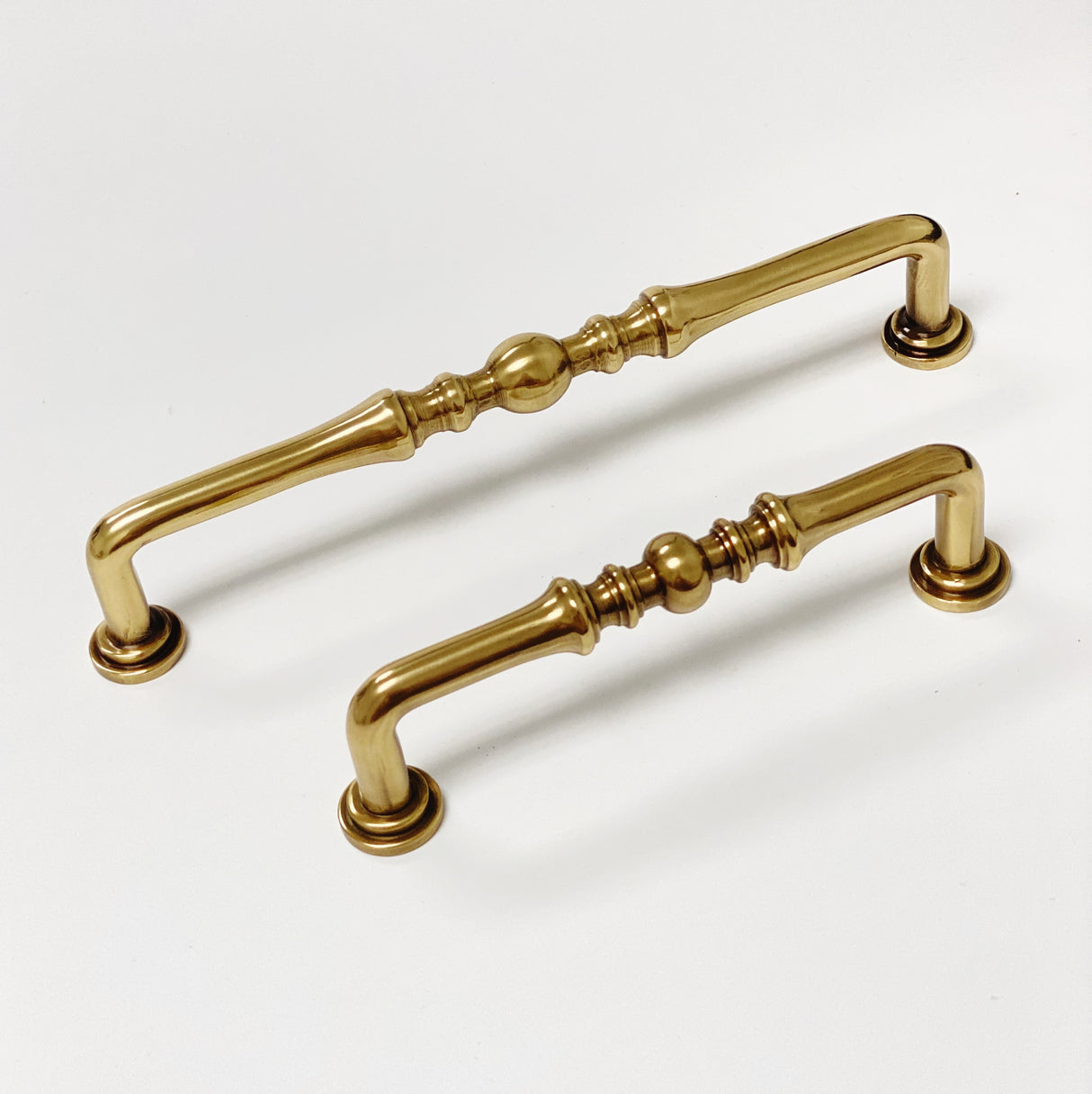 French Brass "Heritage" Cabinet Drawer Pull - Kitchen Drawer Handle - Forge Hardware Studio