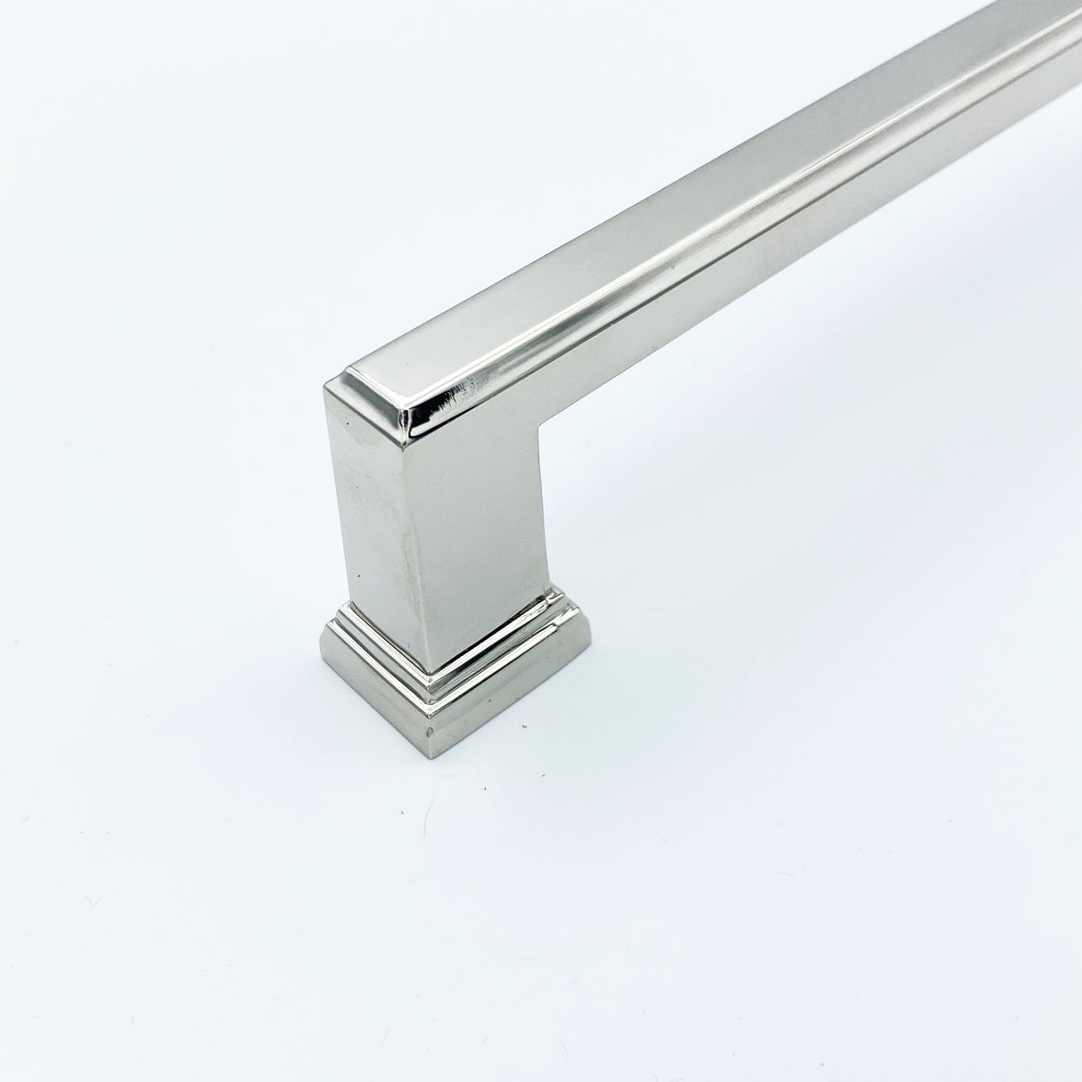 Polished Nickel "Newton" Mission Drawer Pulls - Kitchen Cabinet Handles - Forge Hardware Studio