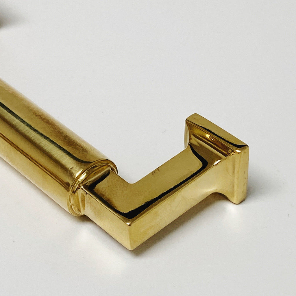 Unlacquered Brass "Neal" Cabinet Knobs and Pulls Cabinet Hardware - Forge Hardware Studio