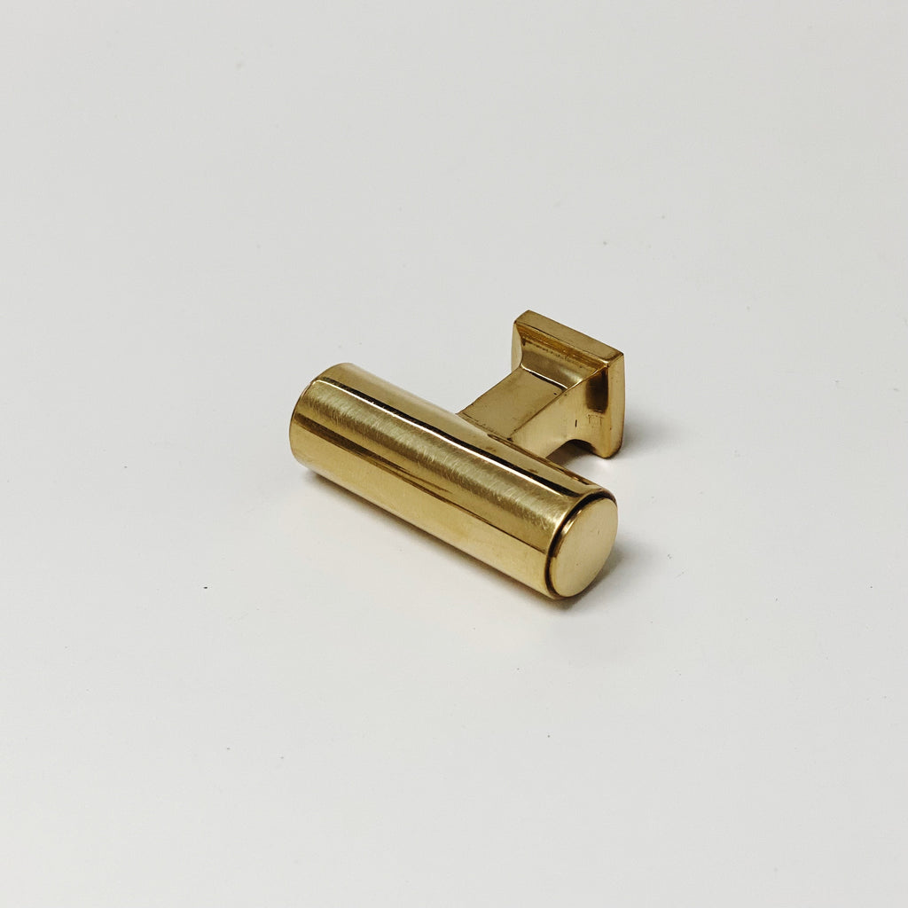 Unlacquered Brass "Neal" Cabinet Knobs and Pulls Cabinet Hardware - Forge Hardware Studio