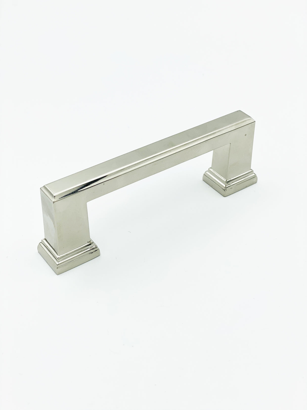 Polished Nickel "Newton" Mission Drawer Pulls - Kitchen Cabinet Handles - Forge Hardware Studio