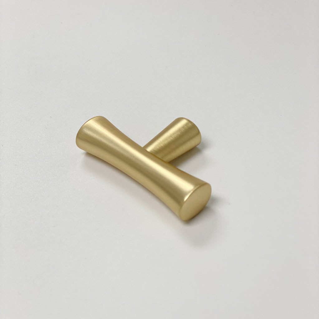 Satin Gold "Century" Cabinet Knobs and Drawer Pulls - Forge Hardware Studio