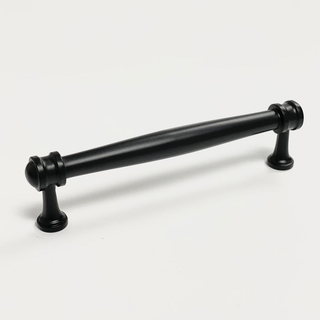 Matte Black "Mist" Drawer Pulls - Forge Hardware Studio