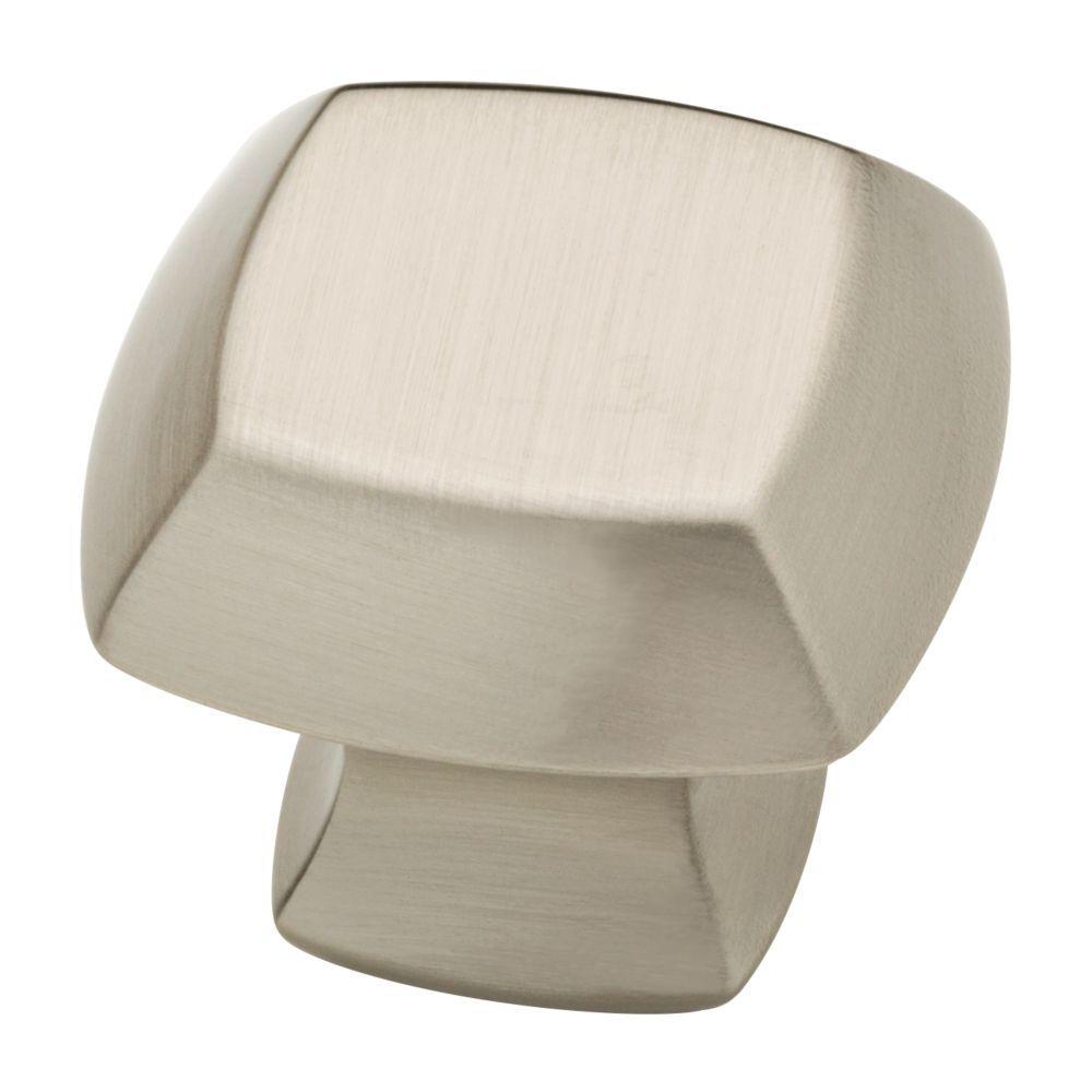 Satin Nickel "Avant" Cabinet Knobs and Pulls - Brass Cabinet Hardware 