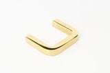 Unlacquered Polished Brass "Lumia" Cabinet Knob and  Drawer Pulls - Forge Hardware Studio