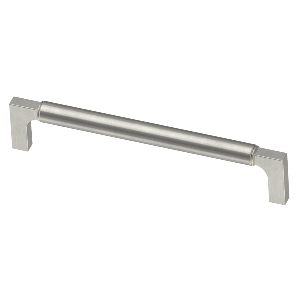 Paris Drawer Pulls and Knob in Satin Nickel - Brass Cabinet Hardware 