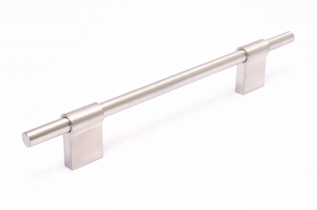 Brushed Stainless Steel "Line" Cabinet Knobs and Drawer Pulls - Forge Hardware Studio