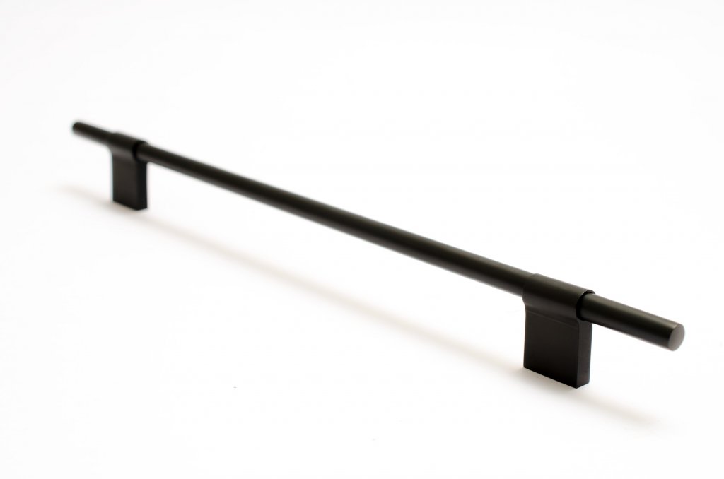 Line Matte Black Cabinet Knobs and Drawer Pulls - Brass Cabinet Hardware 