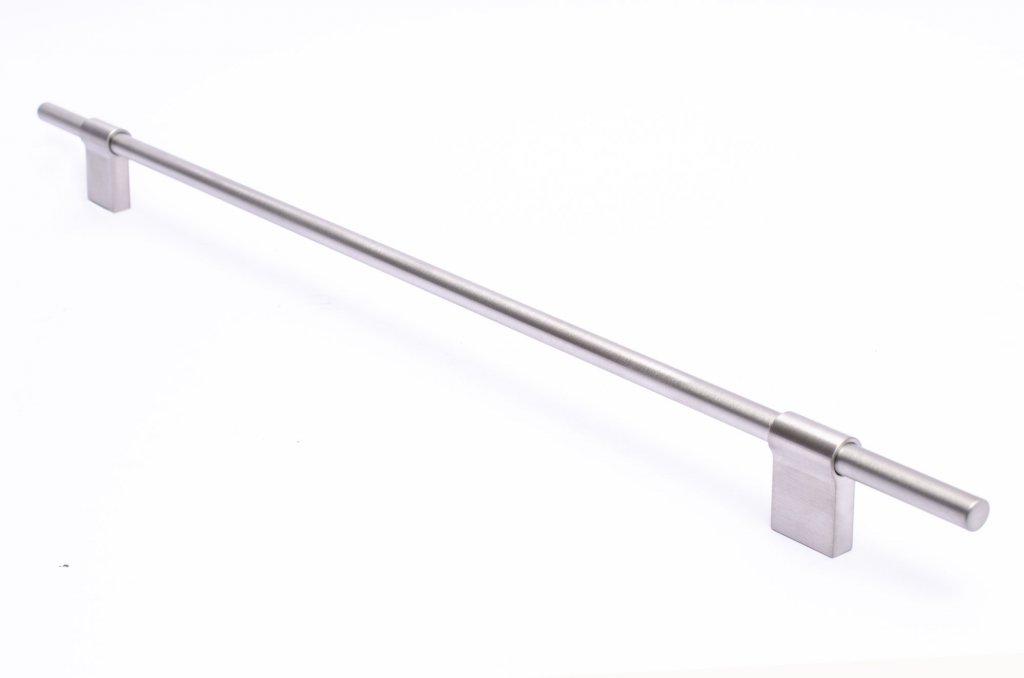 Brushed Stainless Steel "Line" Cabinet Knobs and Drawer Pulls - Forge Hardware Studio