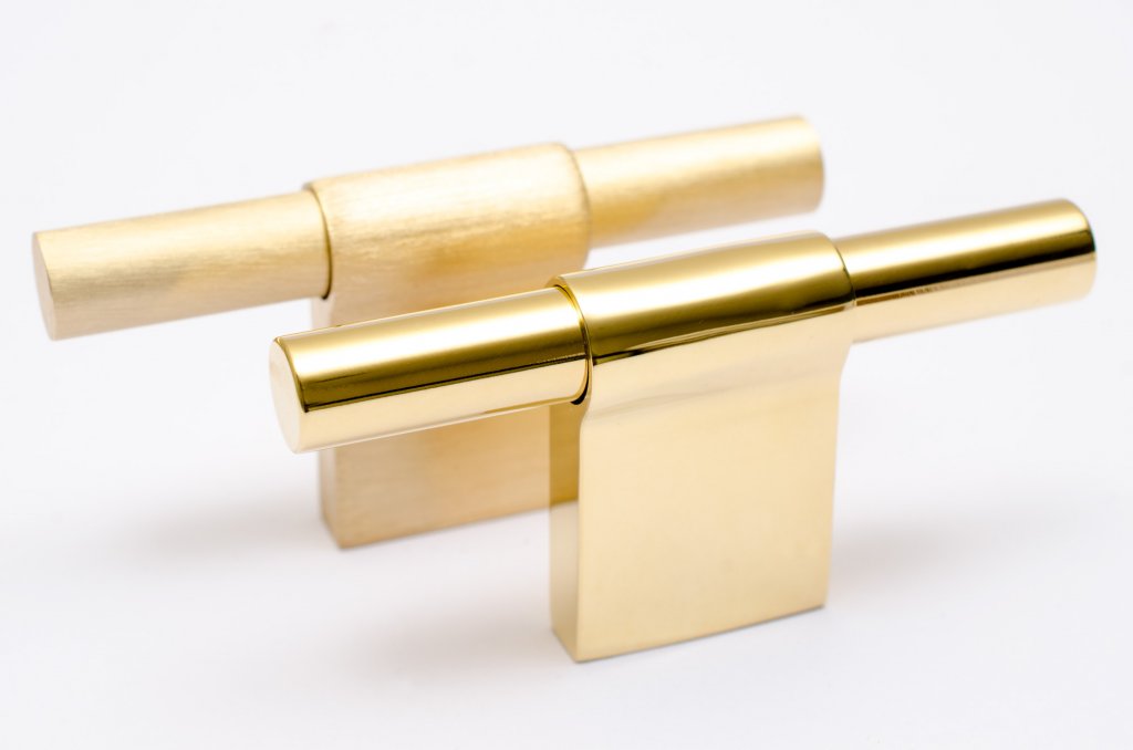 Line Brass Cabinet Knobs and Drawer Pulls - Brass Cabinet Hardware 