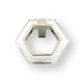 Polished Nickel "Gigi" Lucite Geometric Knob - Forge Hardware Studio