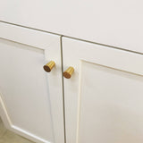 Modern Brass Mid-Century "MCM” Cone Cabinet Knob - Brass Cabinet Hardware 