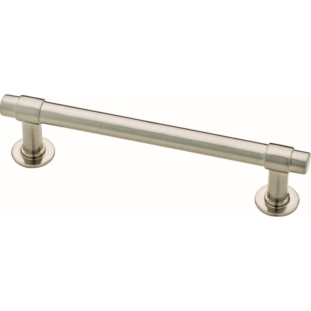 Satin Nickel "Farmhouse" Knob and Drawer Pulls - Brass Cabinet Hardware 