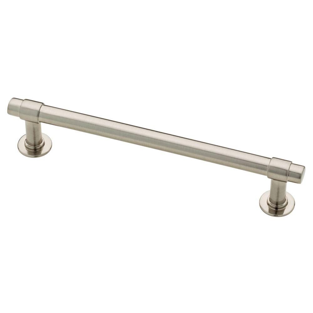 Satin Nickel "Farmhouse" Knob and Drawer Pulls - Brass Cabinet Hardware 