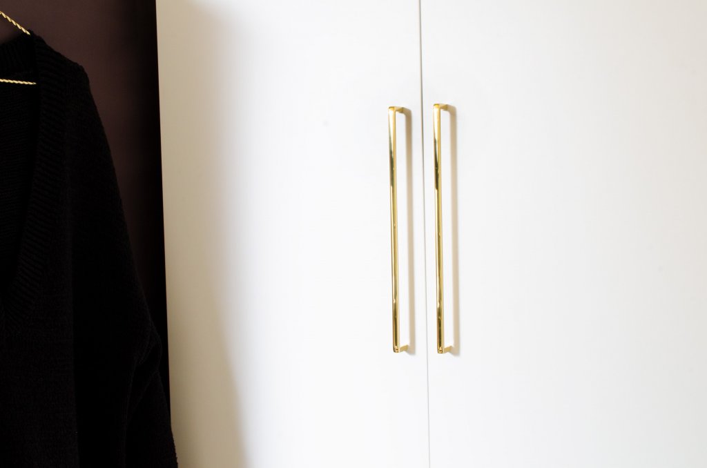 Unlacquered Polished Brass "Lumia" Cabinet Knob and  Drawer Pulls - Forge Hardware Studio