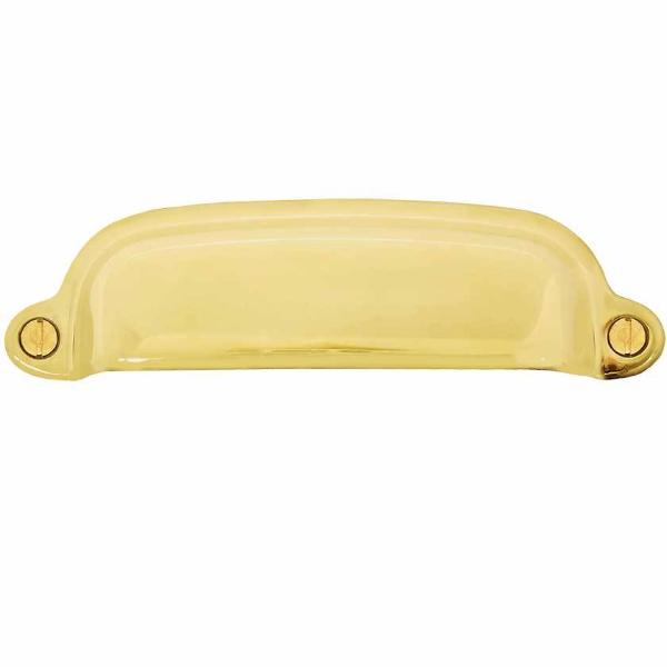 Unlacquered Brass Eloise 3-5/16 Cabinet Cup Drawer Pull