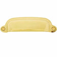 Unlacquered Brass "Eloise" Cabinet Cup Drawer Pull - Kitchen Drawer Handle - Brass Cabinet Hardware 