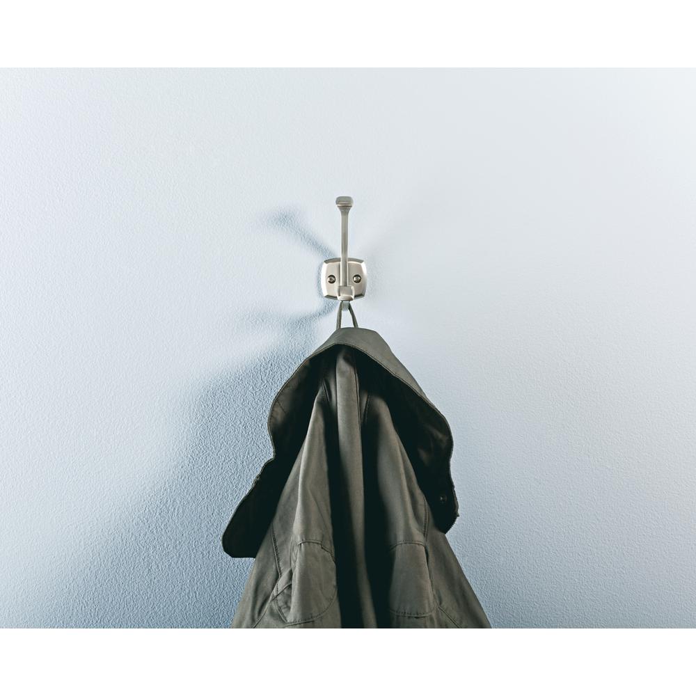 Satin Nickel "Faye" Wall Hook - Brass Cabinet Hardware 