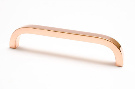 Long Curve Polished Copper Cabinet Drawer Pulls and Closet Handles - Forge Hardware Studio