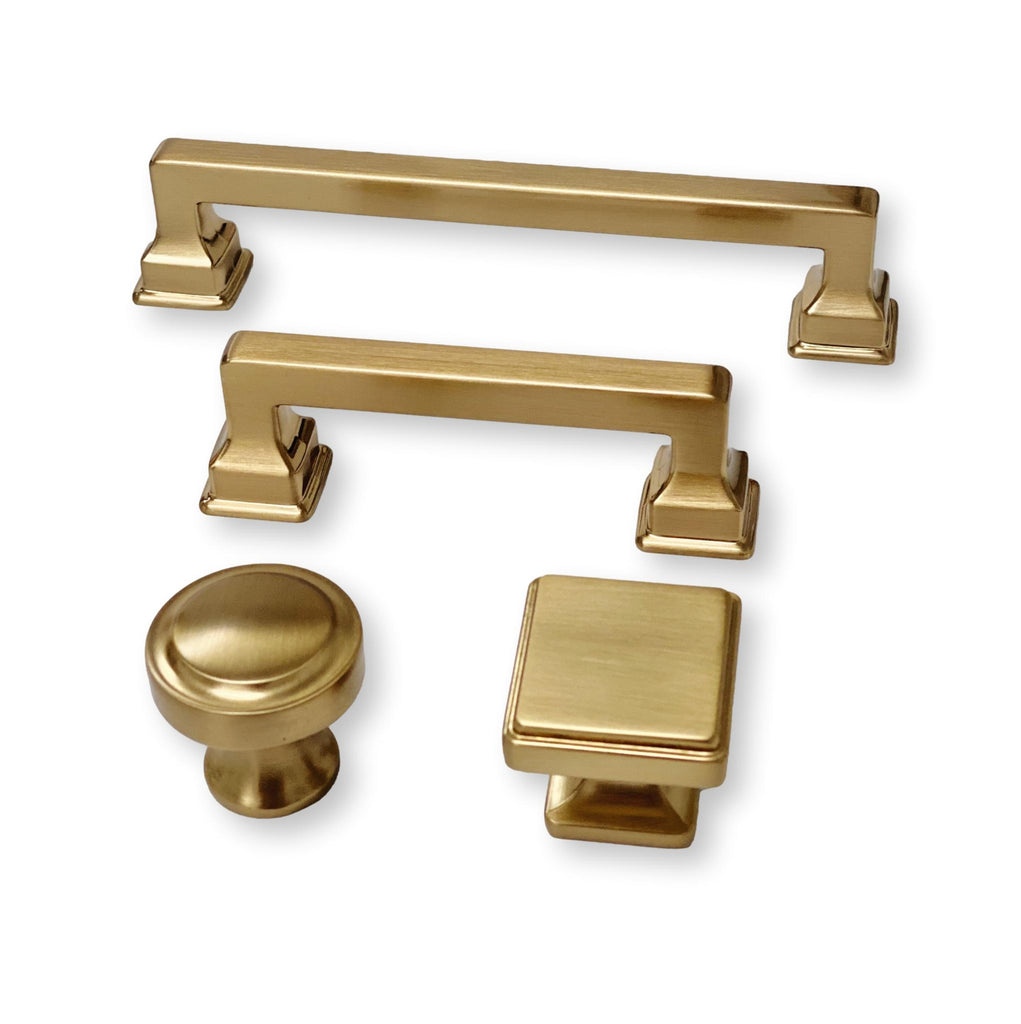 Champagne Bronze "Taylor" Cabinet Knobs and Pulls - Forge Hardware Studio