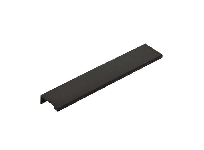 Matte Black "Dina" Tab Finger Drawer Pulls - Brass Cabinet Hardware 