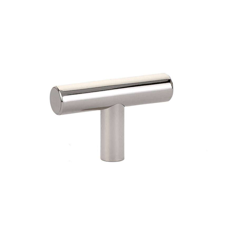 T-Bar "European" Polished Nickel Cabinet Knobs and Pulls - Forge Hardware Studio