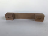 Wood Drawer Pulls - Mid-century Modern Cabinet Handles - Brass Cabinet Hardware 