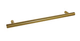 Round "European" Brass Fridge Pull - Appliance Handle - Brass Cabinet Hardware 