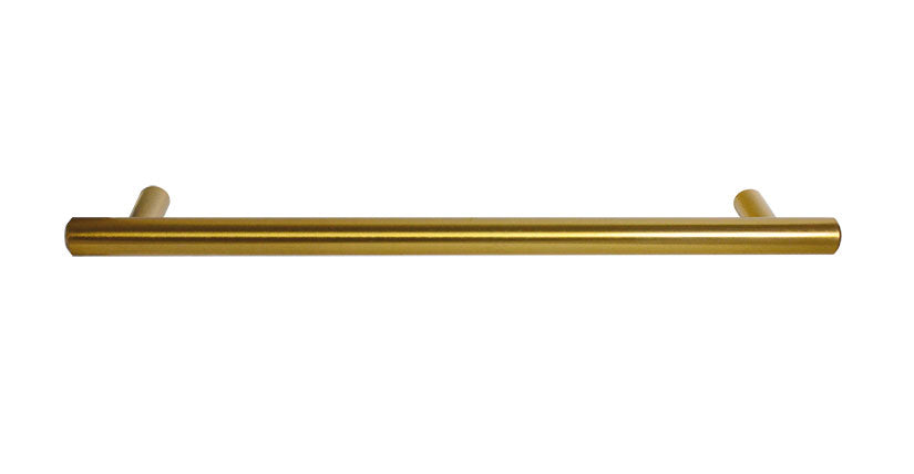 Round "European" Brass Fridge Pull - Appliance Handle - Brass Cabinet Hardware 