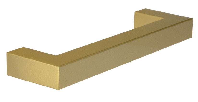 Satin Brass "Corner" Drawer Pull - 5" Drawer Pull - Cabinet Handle - Brass Cabinet Hardware 