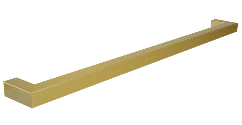 Satin Brass "Corner" Drawer Pull - 15-1/8" Drawer Pull - Cabinet Handle - Brass Cabinet Hardware 